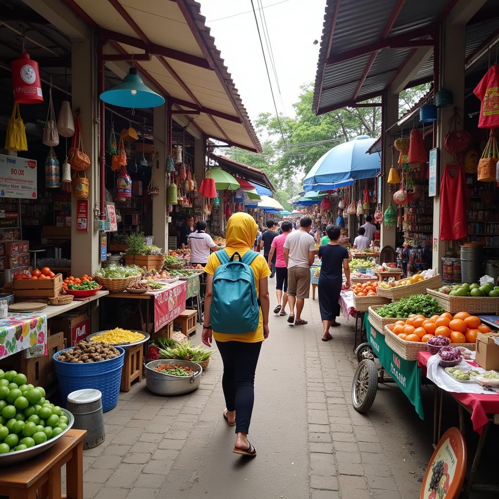 Exploring a Local Market near a Homestay in Rasah Jaya, Seremban