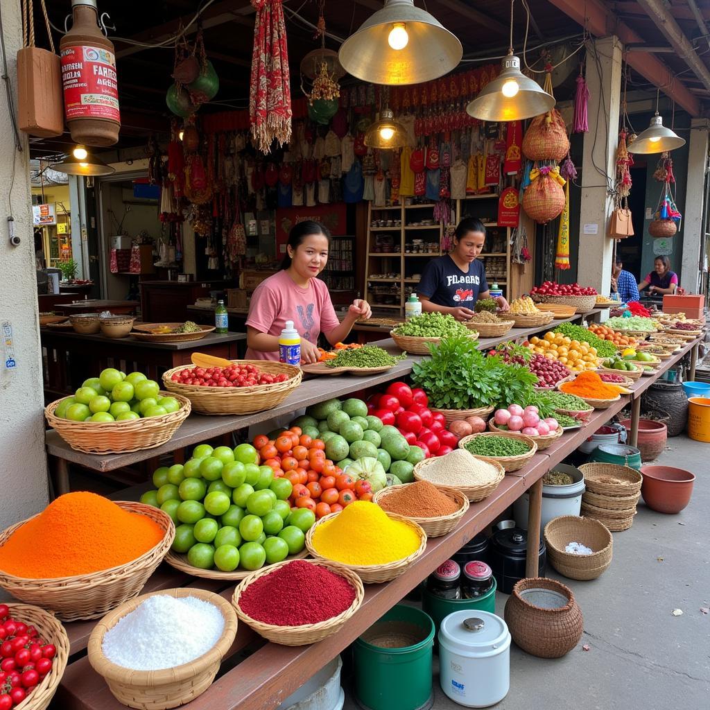 Exploring a local market near a homestay in Seksyen 8 Kota Damansara