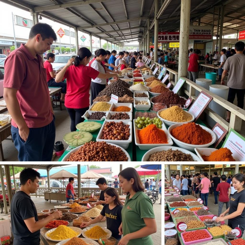 Exploring the local market near Selayang Utama homestay