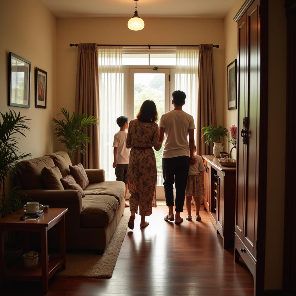 Malaysian Family Welcoming Guests