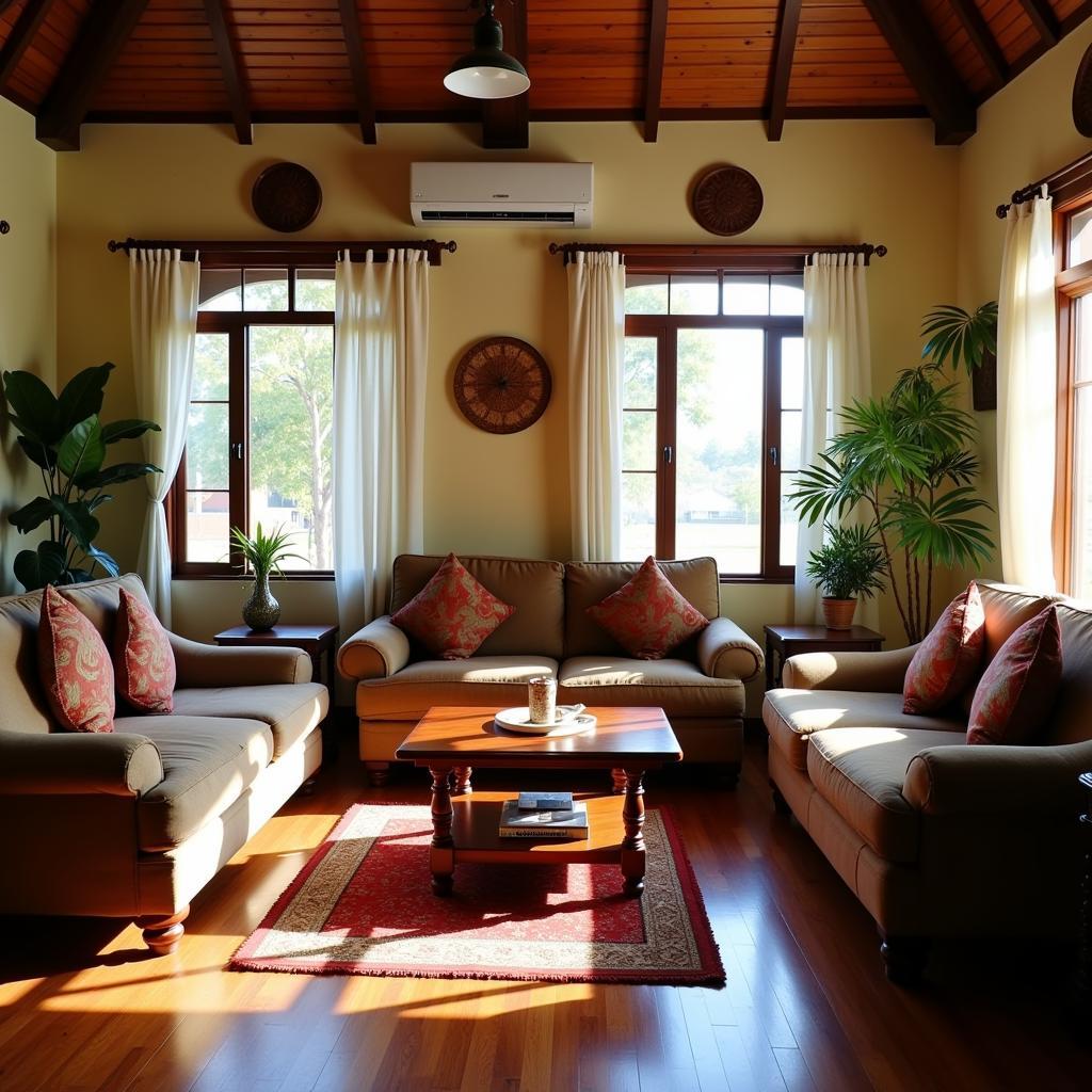 Cozy living room in a Seri Iskandar homestay