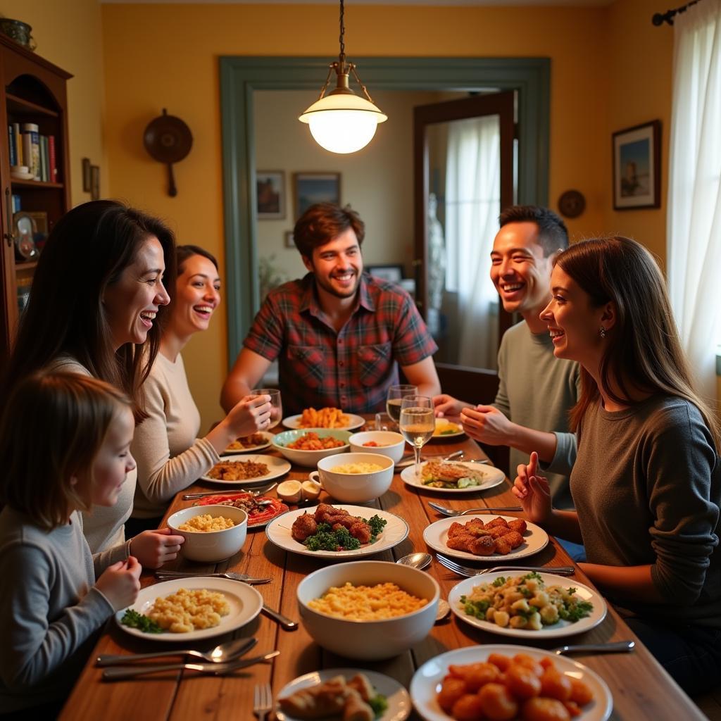 Spanish Family Dinner Homestay