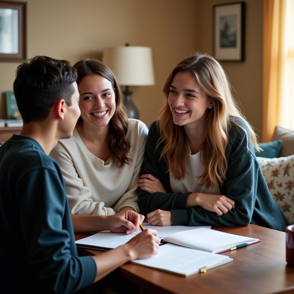 Student enjoying a homestay in State College