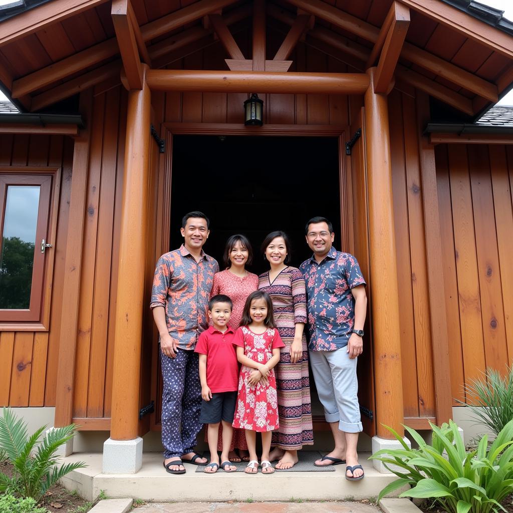 Malaysian Family Welcoming Guests to their Homestay