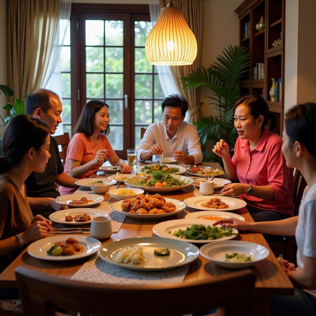 Family Dinner at Homestay Tiga Segi Melaka