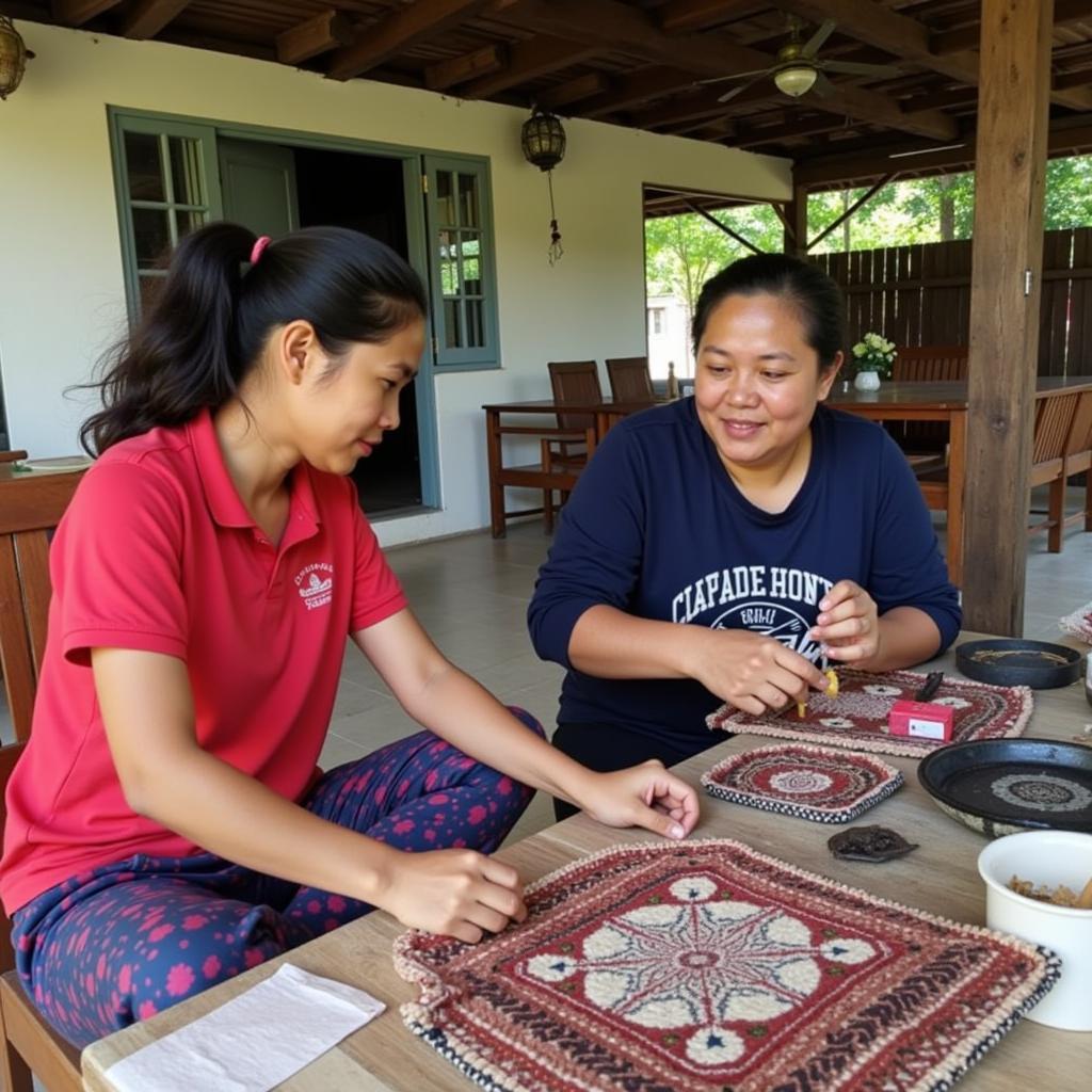 Learning Traditional Crafts in Sabah