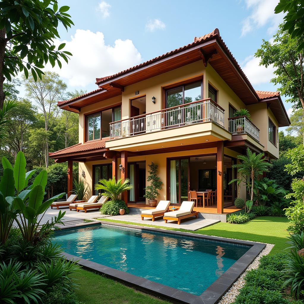 Luxurious Homestay Villa Exterior in Putrajaya