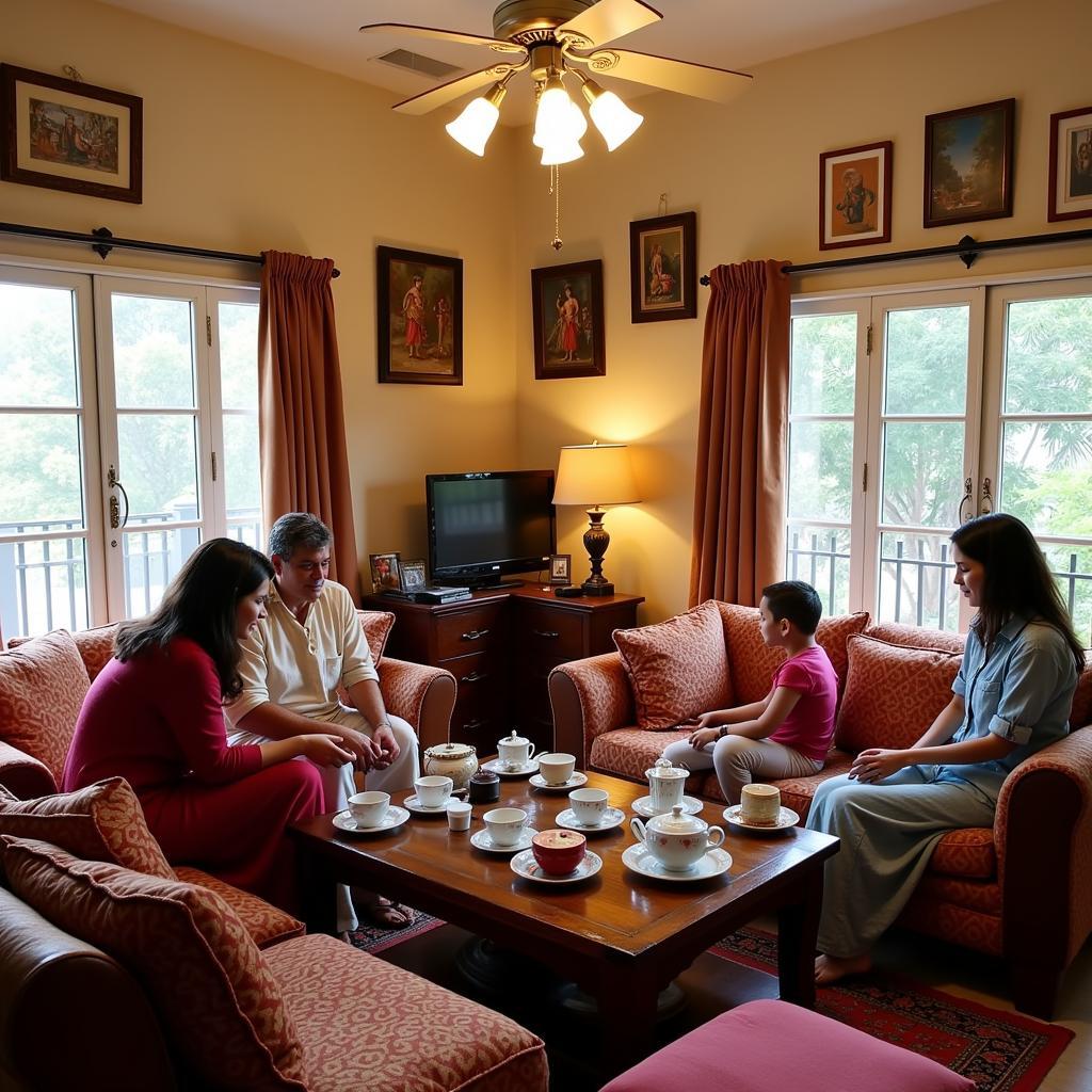 Comfortable Living Room in a Bangalore Homestay