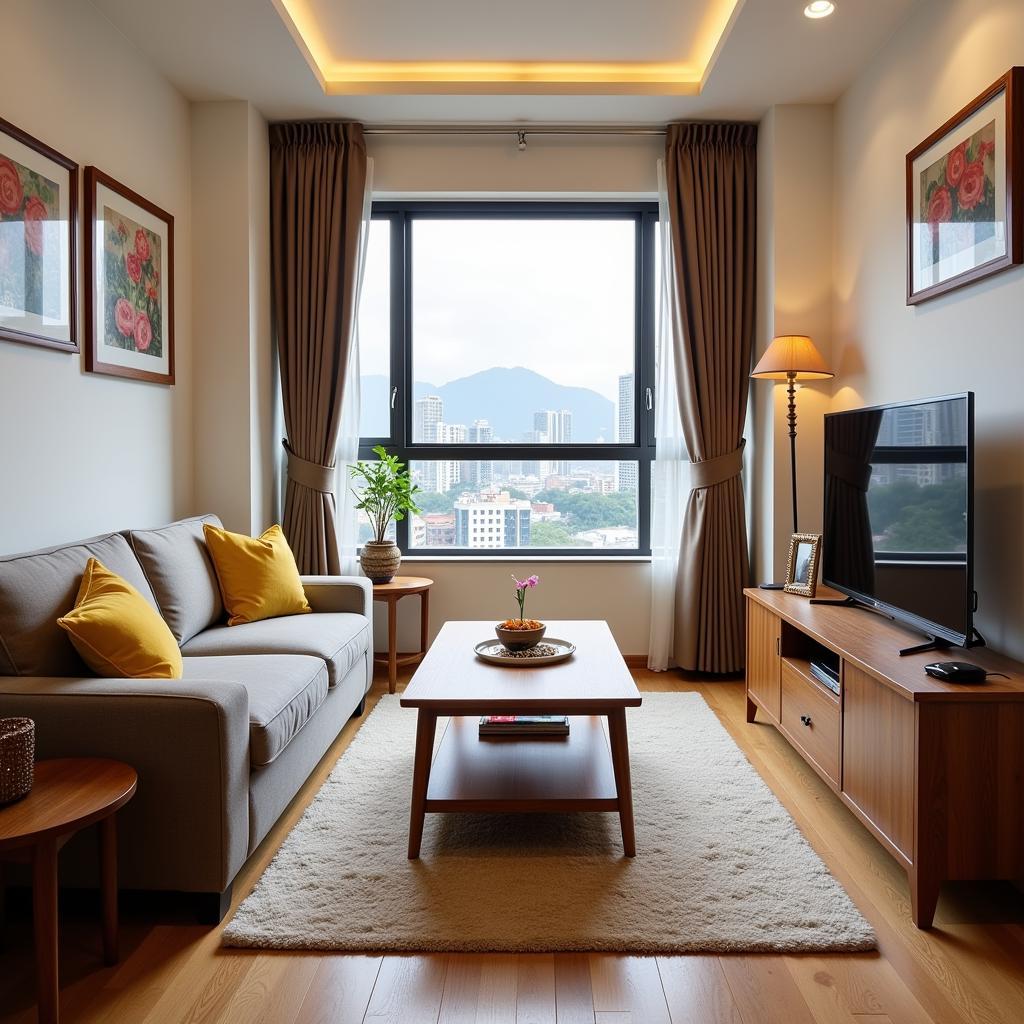 Living Room in a Hong Kong Homestay Apartment