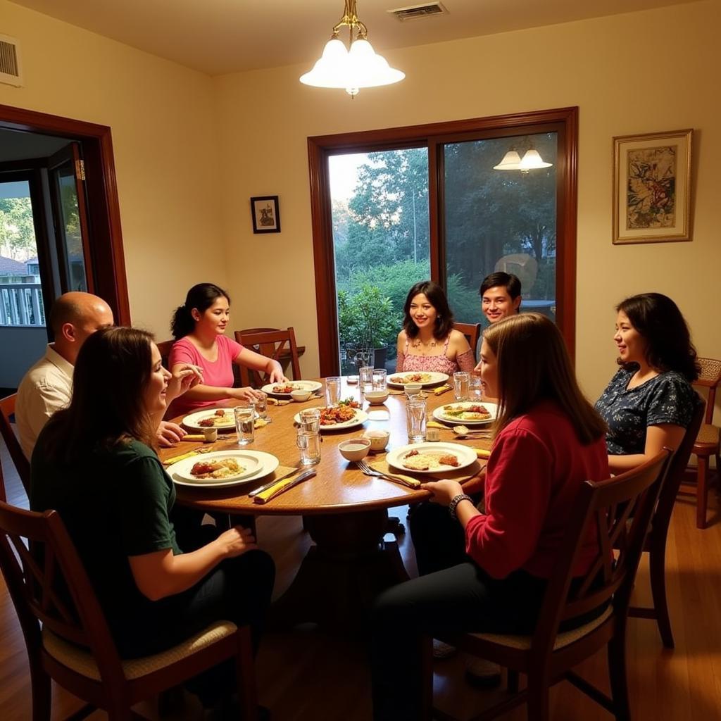 Humaira Homestay Family Dinner