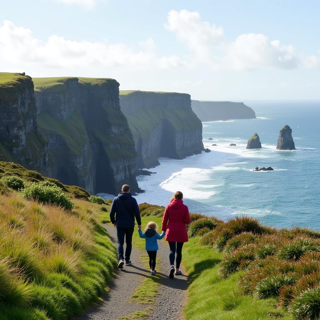 Enjoying a Coastal Walk near an Irish Homestay