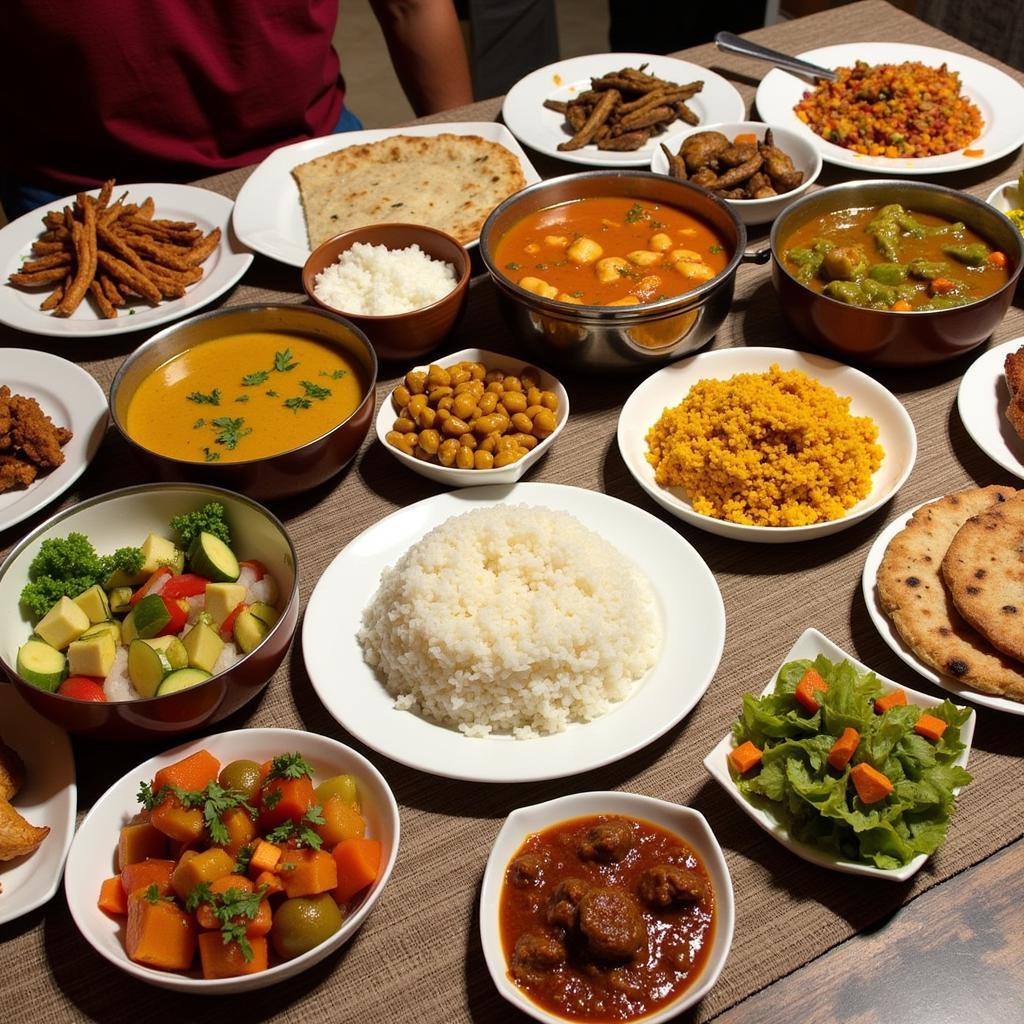 Traditional Meal at a Jalpaguri Homestay