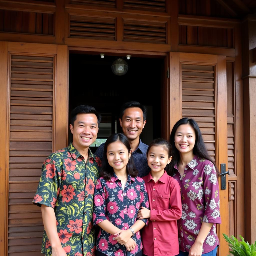 Malaysian Family Welcoming Guests at Homestay