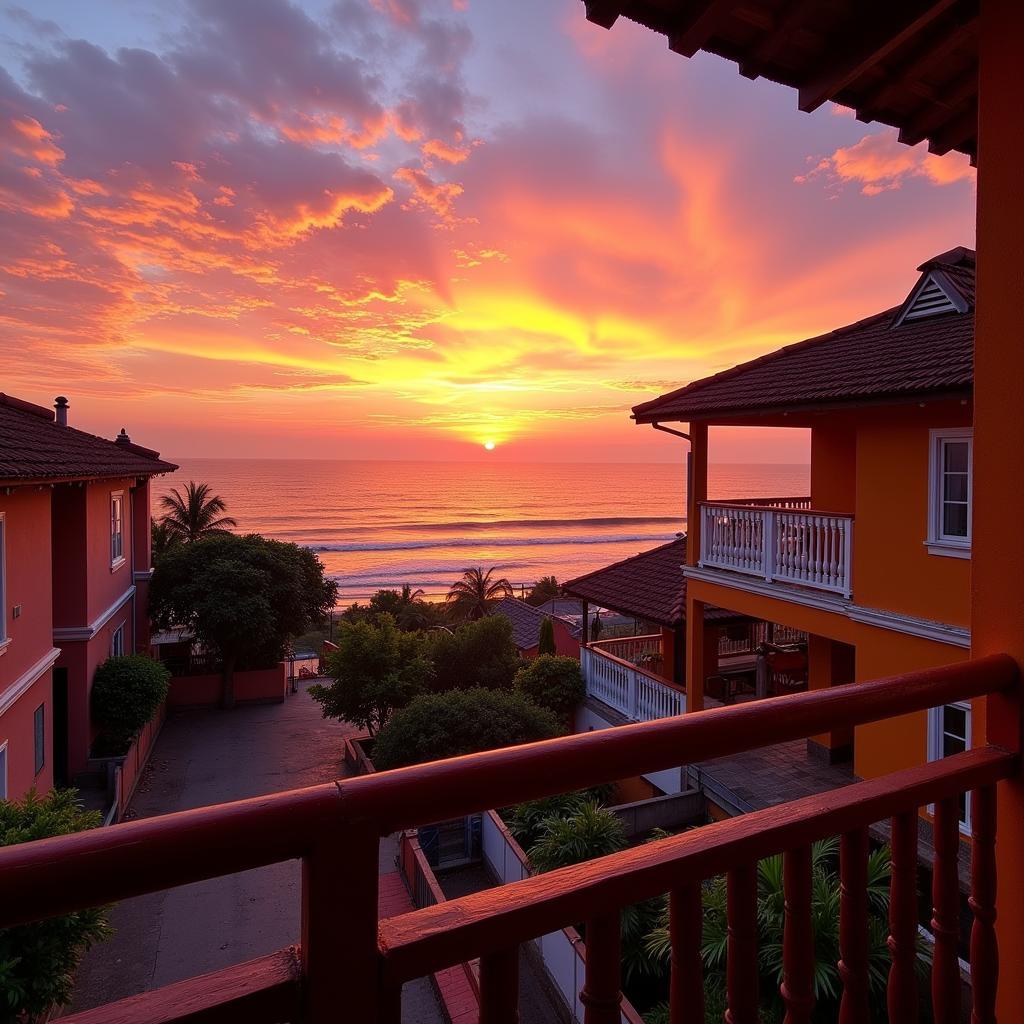 Sunrise View from a Kanyakumari Homestay