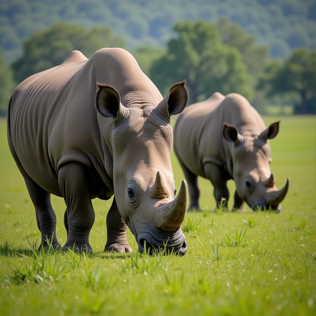 Rhinos in Kaziranga National Park