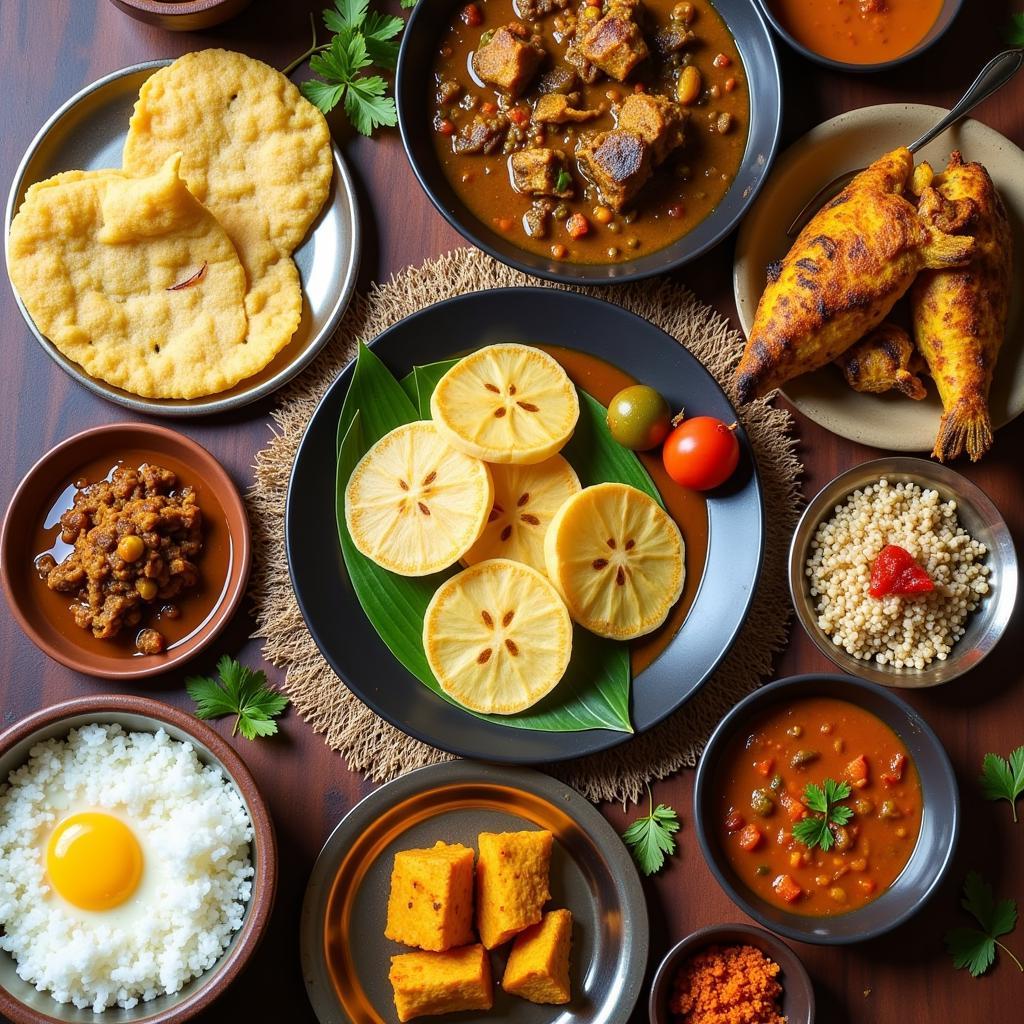 Kerala Cuisine at Beena Homestay