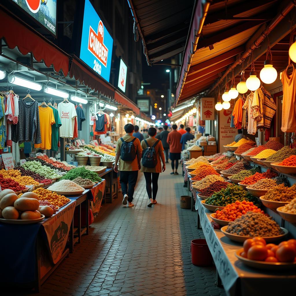 Bustling Chow Kit Market