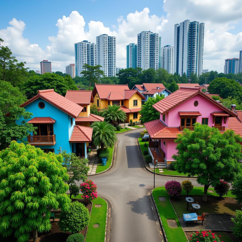 Traditional Malay Houses in Kg Baru