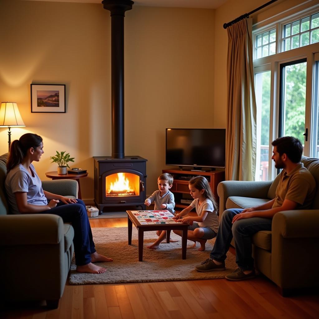 Family enjoying their stay at a Kodaikanal homestay