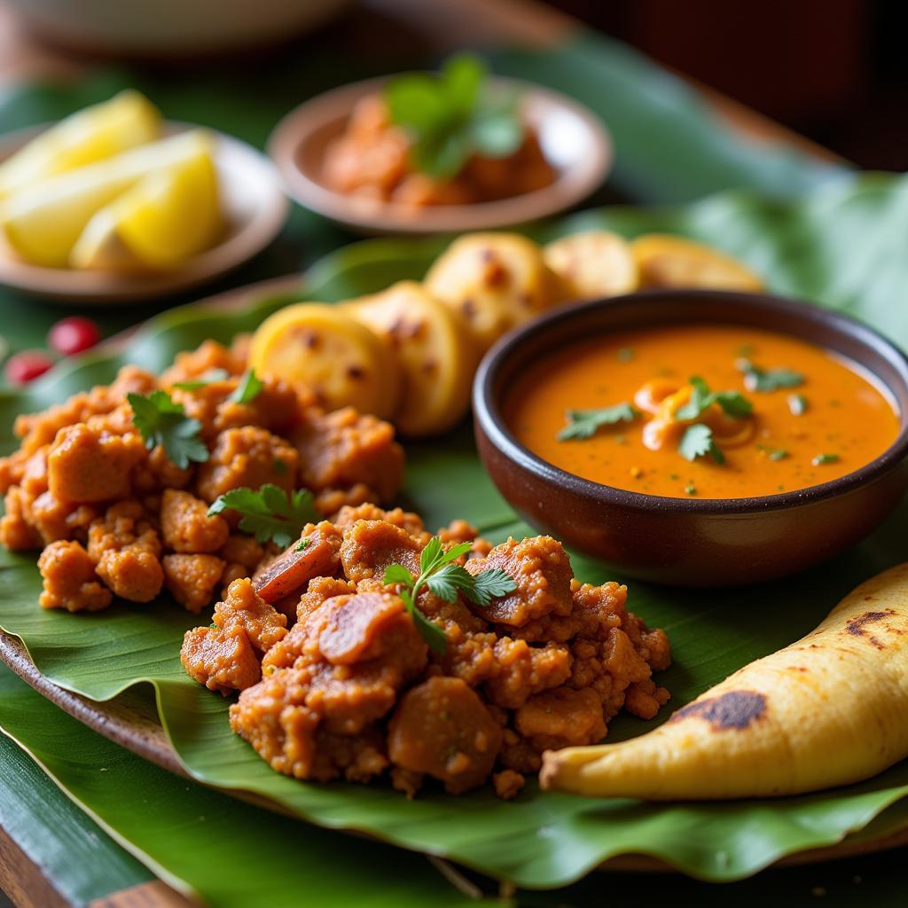 Enjoying a traditional meal at a Kodaikanal homestay