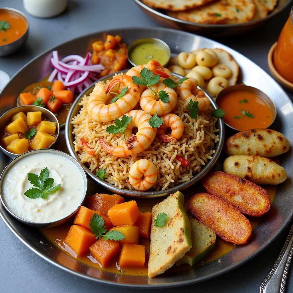 Traditional Konkani Thali