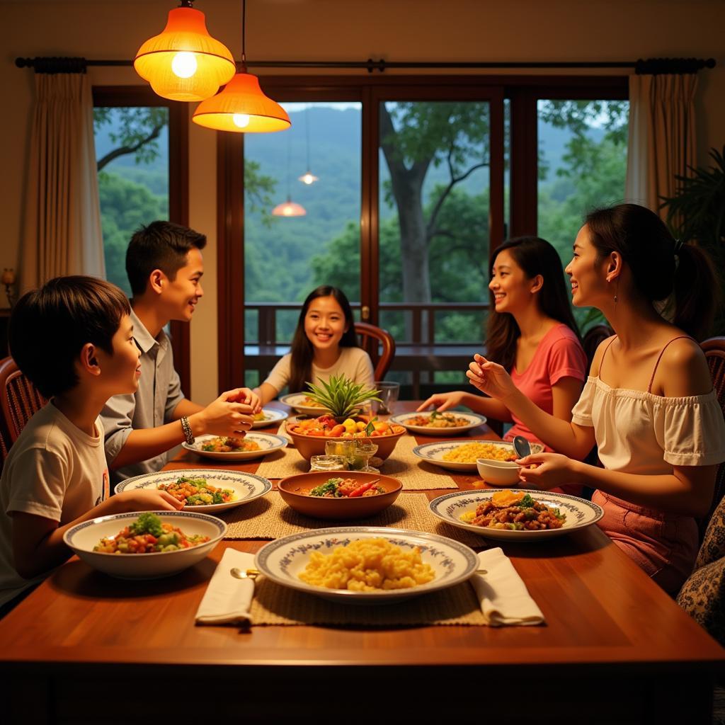 Krabi Homestay Family Meal