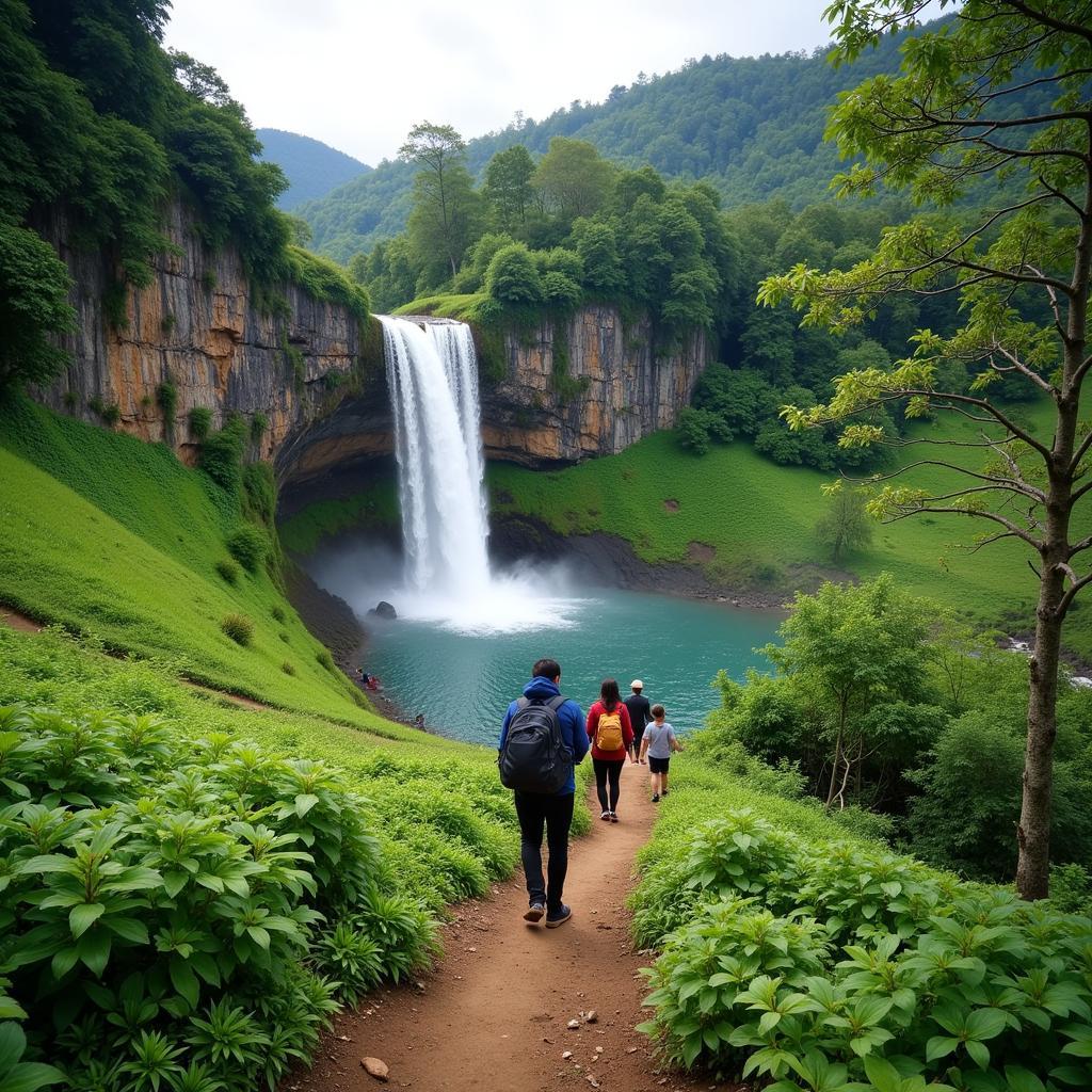 Hiking to a Waterfall near a Kuala Kubu Baru Homestay