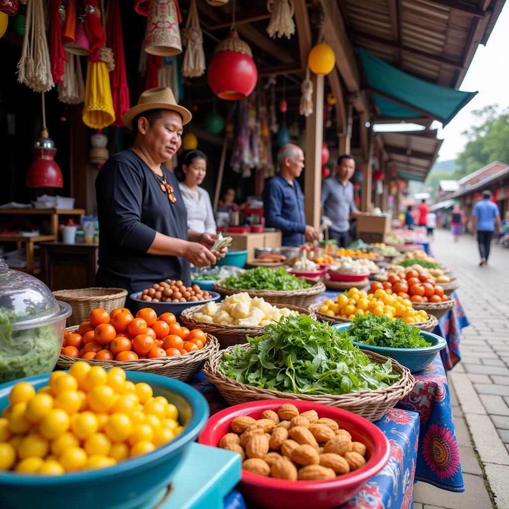 Vibrant Kundasang Local Market