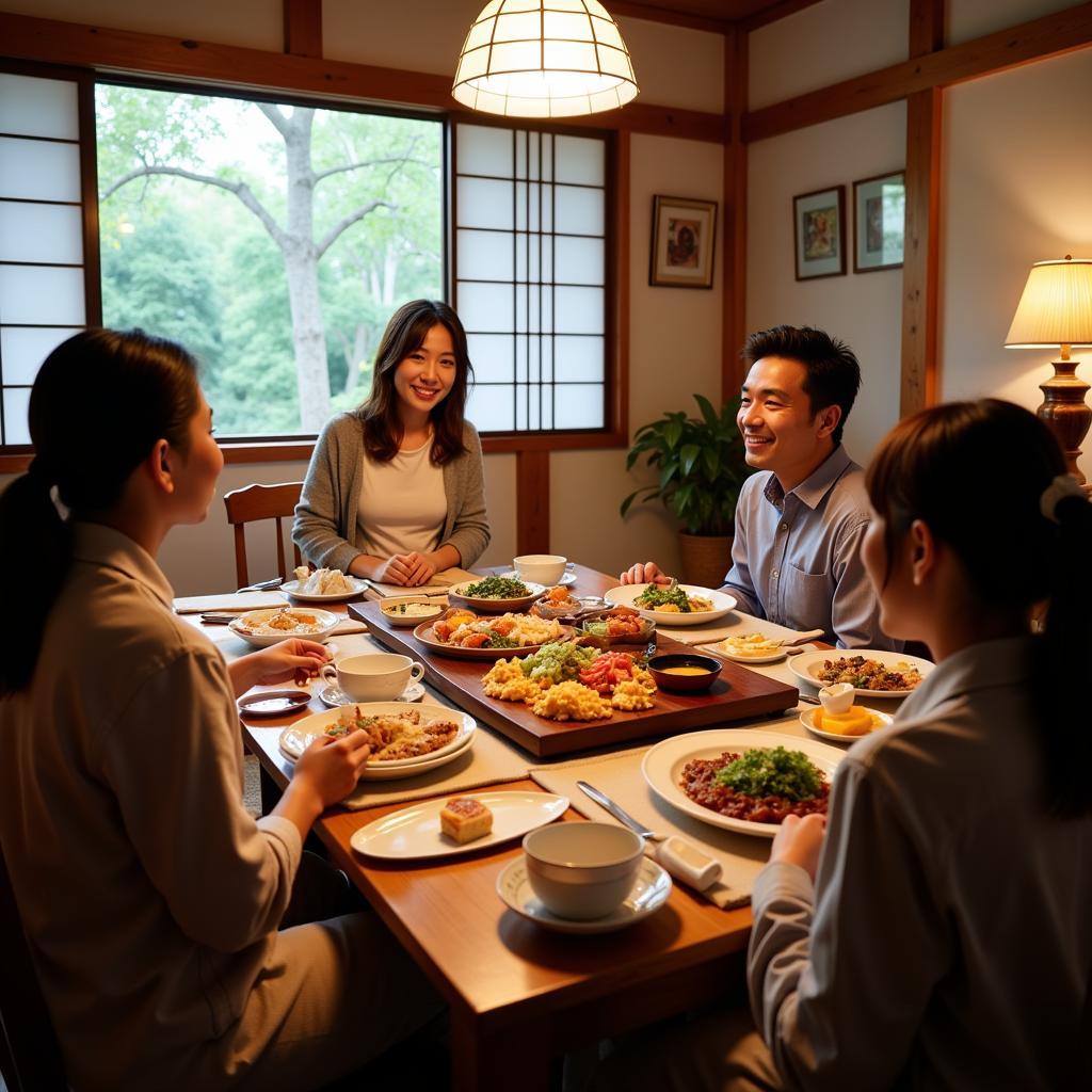 Kyoto Homestay Family Dinner