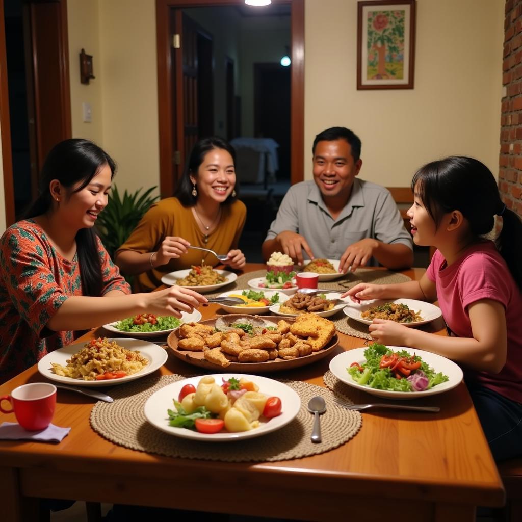 Labuan Homestay Family Dinner