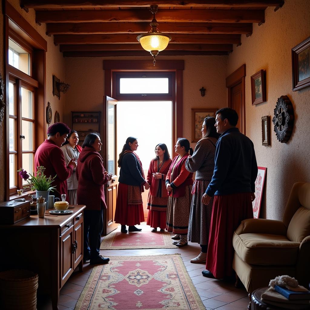 Ladakhi Family at Goose Homestay Tso Moriri