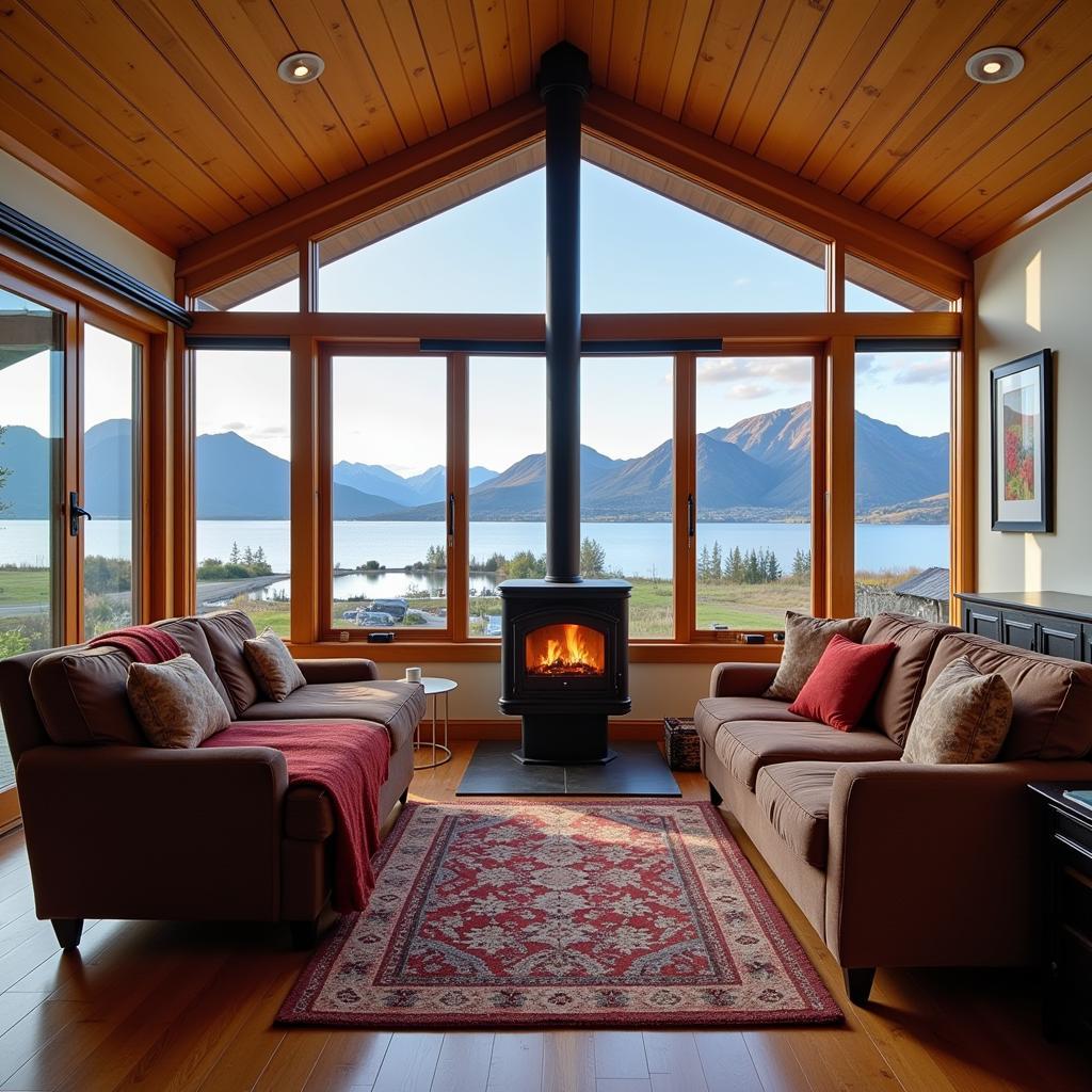 Cozy Living Room in a Lake Tekapo Homestay