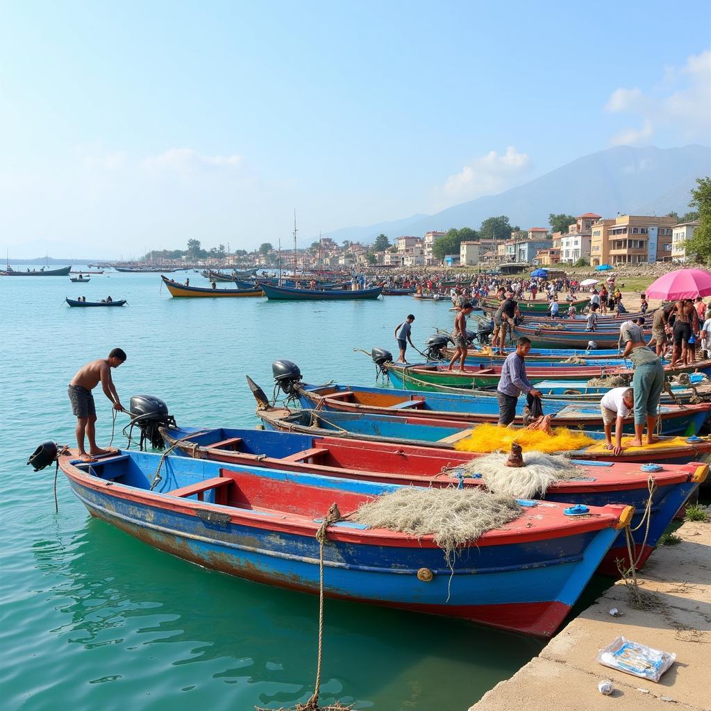 Local Fishing Village Near Co Tu's Homestay