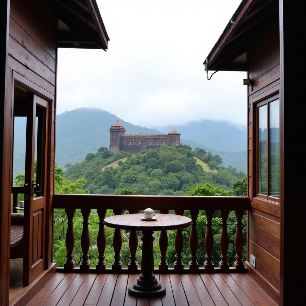 View of Madikeri Fort from a nearby homestay