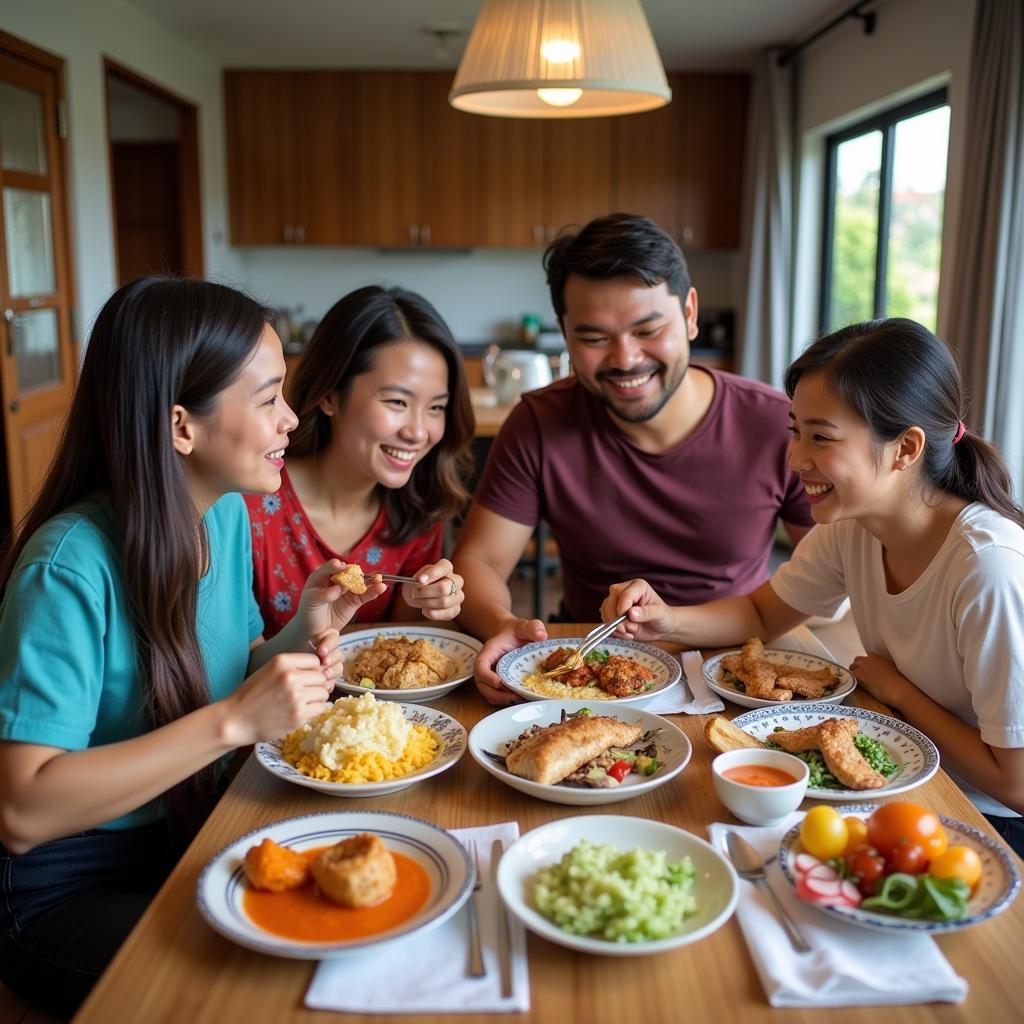 Malaysian Family at a Sentul KL Homestay