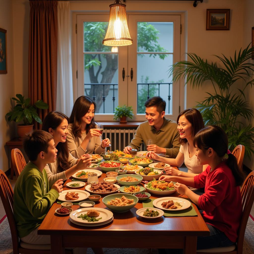 Malaysian Homestay Family Meal