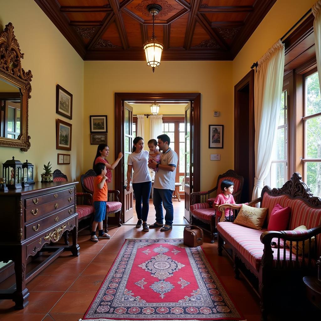 Interior of a Melaka Homestay in Bandar Hilir