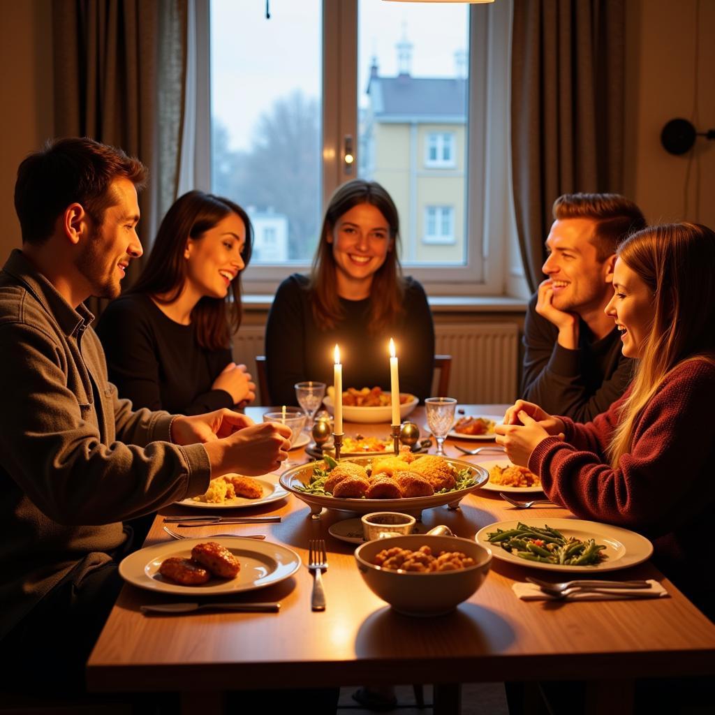 Moscow Homestay Family Dinner