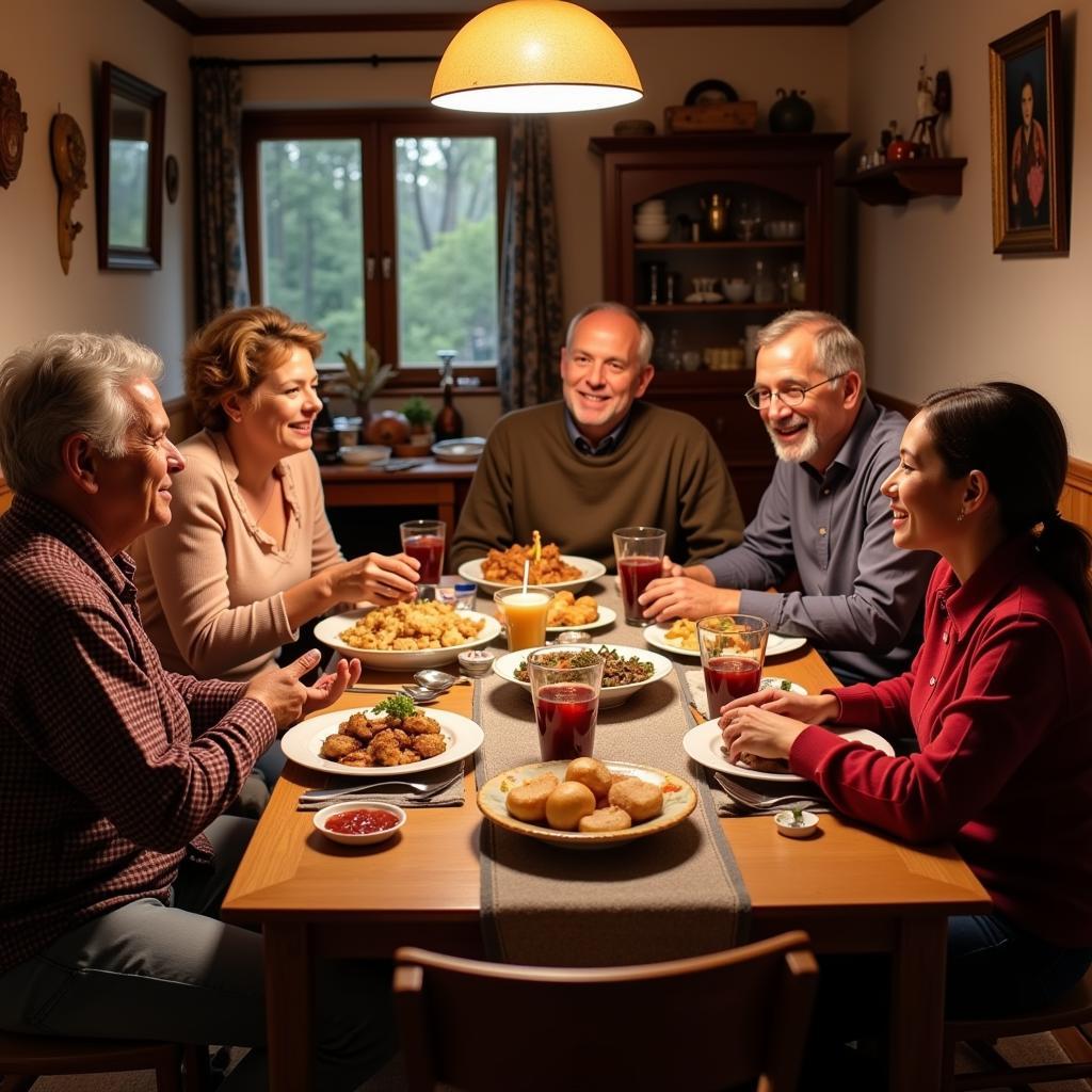 Munich Homestay Family Dinner