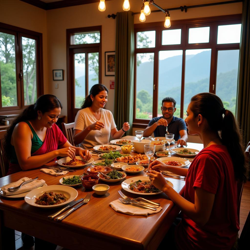 Munnar Homestay Family Dinner