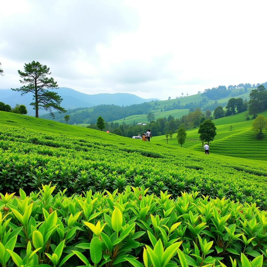 Munnar Tea Plantations near Green Valley Vista Homestay