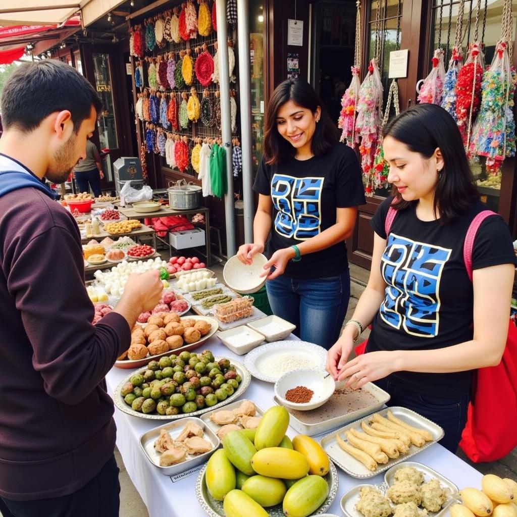 Exploring the local market near a Mussoorie homestay