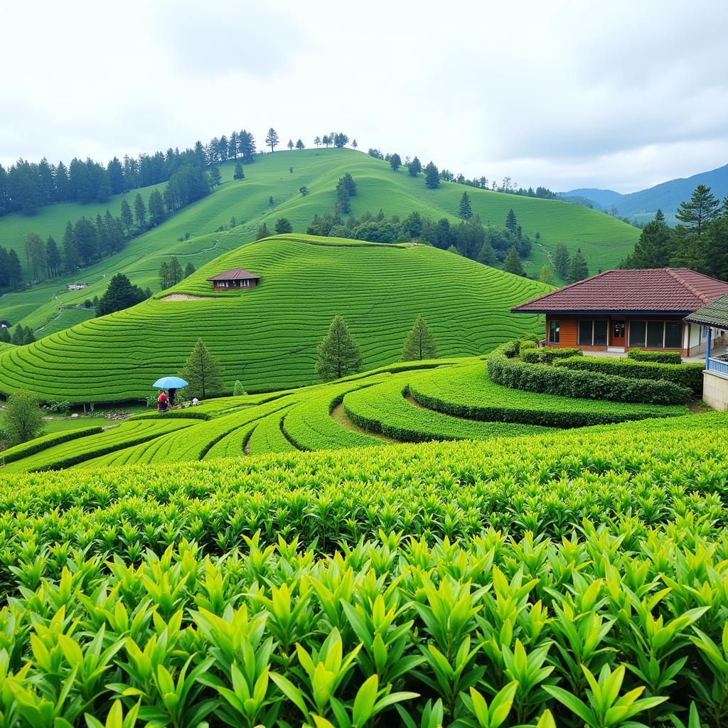 Tea Plantation near Nilgiri Homestay