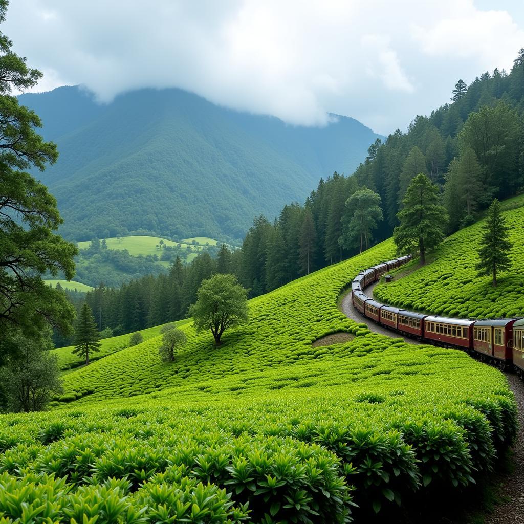 Nilgiri Mountain Railway Scenic Journey through Tea Plantations