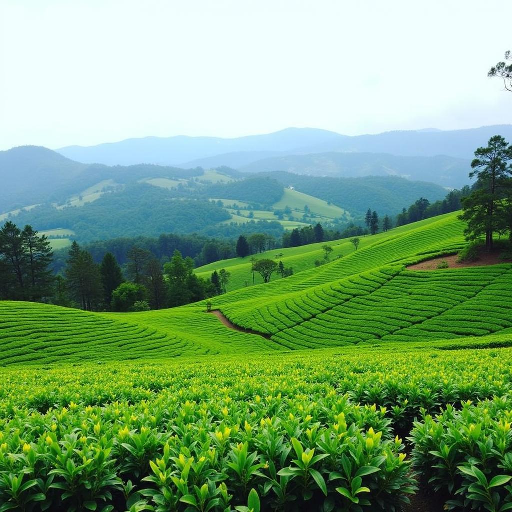 Scenic View of Tea Plantations from an Ooty Homestay