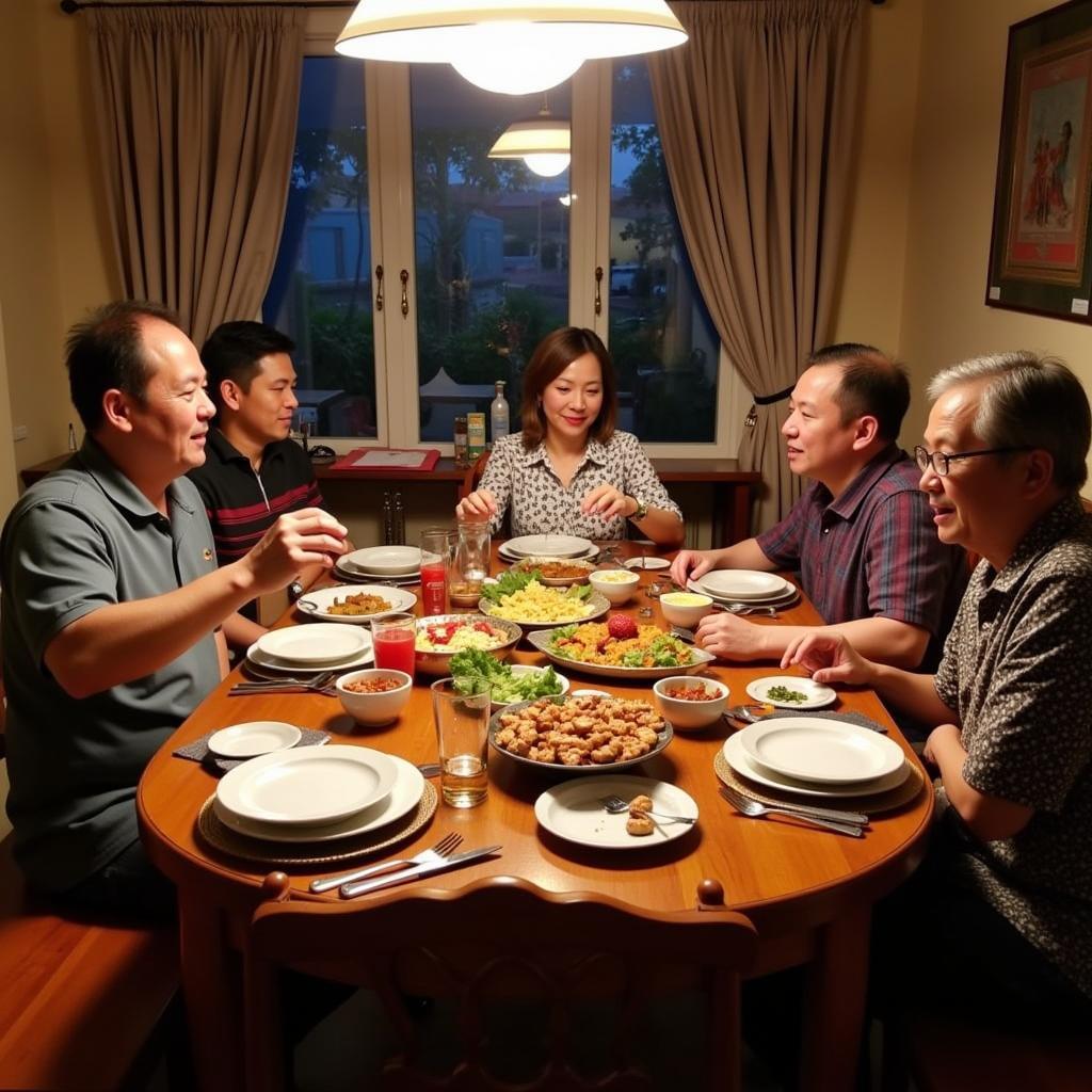 Padian Ku Labuan Homestay: Sharing a Family Meal