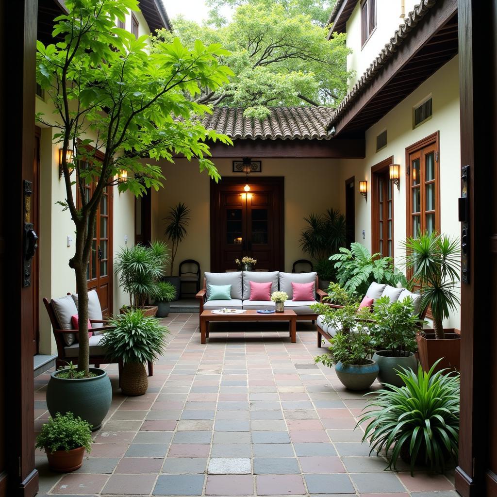 Peaceful Hoi An Homestay Courtyard