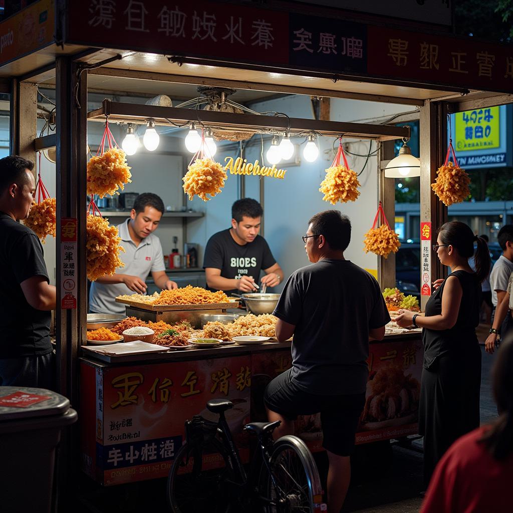 Delicious Street Food near Homestay in Penang