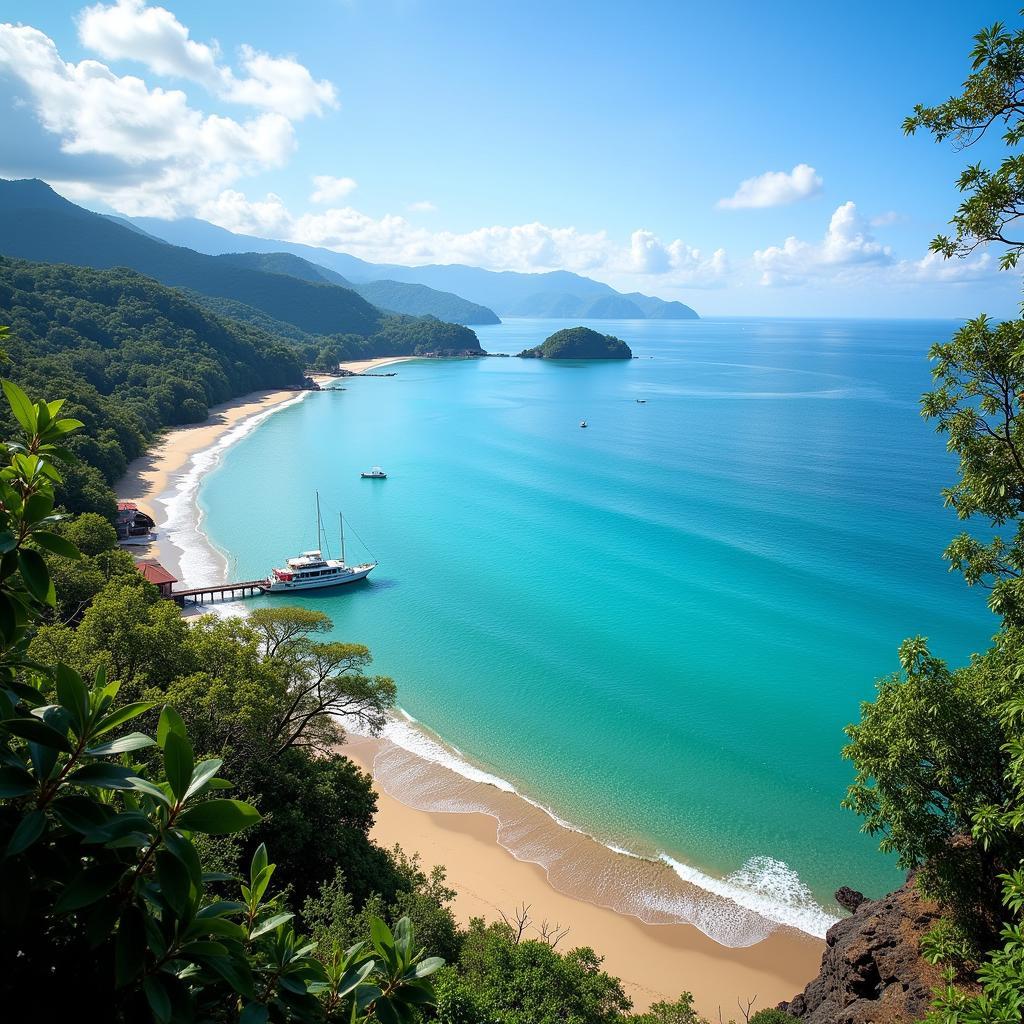 View from a Phuket homestay overlooking the beach