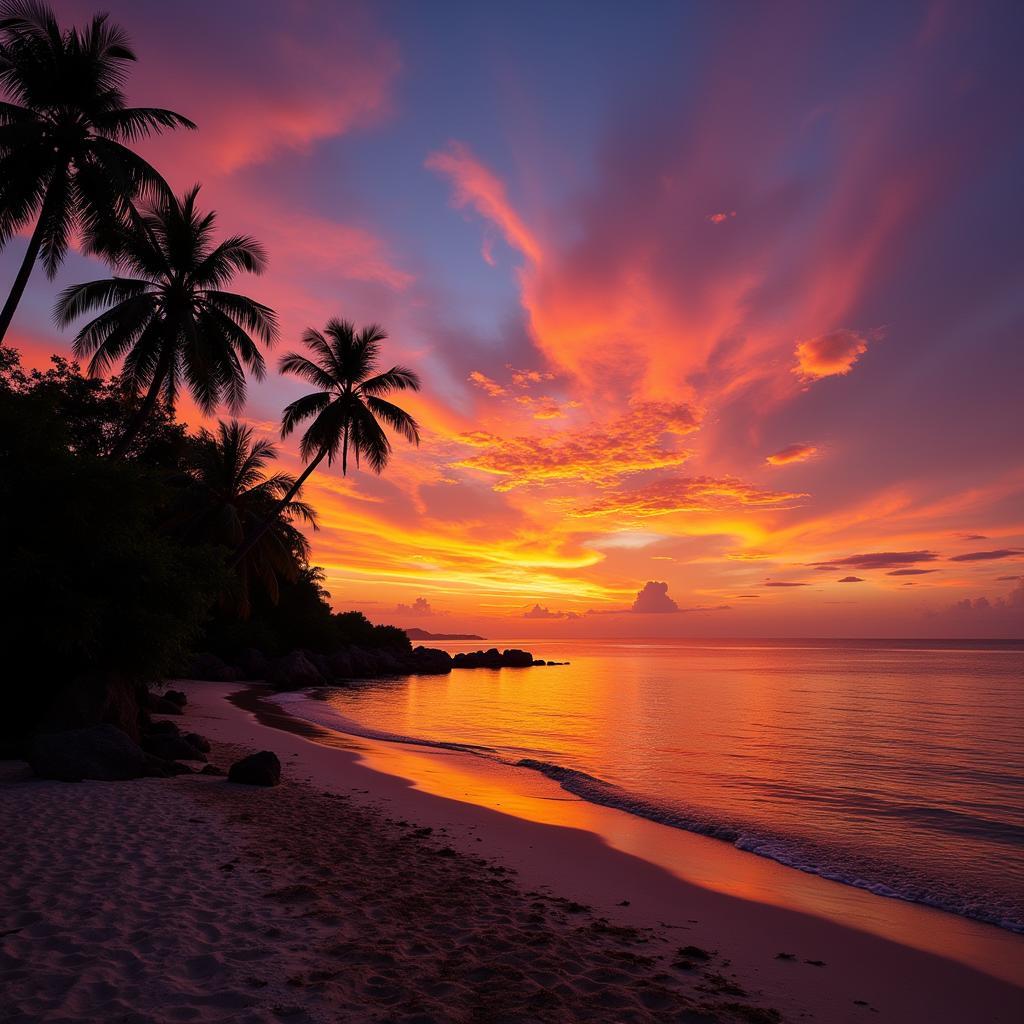 Pulau Duyung Terengganu Beach Sunset